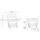 Patio Cooler s Beverage cart manyag kerti grill asztal szrke