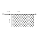 Kltri LED fnyhl, hideg fehr, 2 x 2 mter, 192 LED