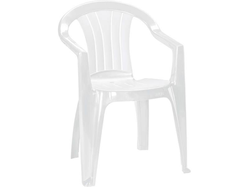 Sicilia kartámaszos mûanyag kerti szék fehér
