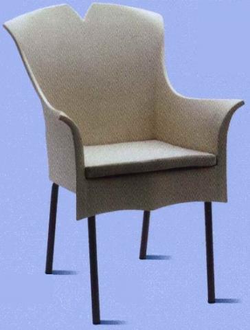 Jazz mûanyag kerti szék beige - Flair