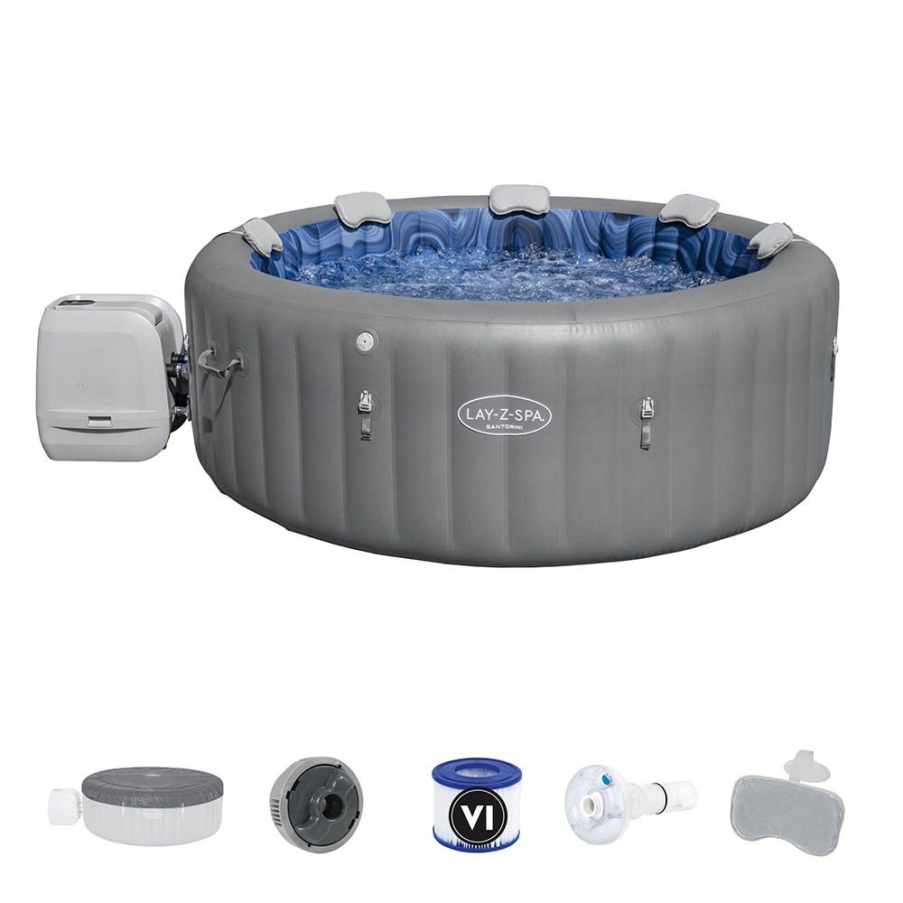 Lay-Z-Spa Santorini Hydrojet Pro felfjhat jakuzzi 216 cm x 80 cm