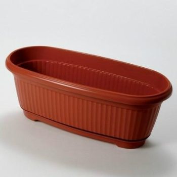 Műanyag kerti Virágláda alátéttel Flora 60 cm - 60455