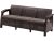 Corfu Love Seat Max műanyag kerti kanapé barna - meleg taupe