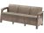 Corfu Love Seat Max műanyag kerti kanapé cappuccino - homok