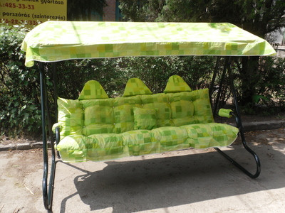 Hercules hintaágy zöld, párnával