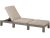 Daytona műanyag kerti napozóágy cappuccino - homok