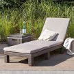 Daytona műanyag kerti napozóágy cappuccino - homok