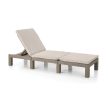 Daytona műanyag kerti napozóágy cappuccino - homok