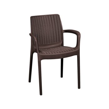 Bali Mono műanyag kerti szék whiskey barna