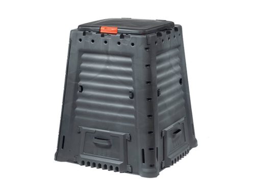 Mega műanyag kerti komposztáló alj nélkül fekete 650l