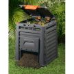 Eco composter 320L műanyag kerti komposztáló fekete