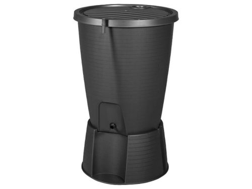 Indigo Water Butt műanyag kerti esővízgyűjtő tartály 220L-es grafit szürke