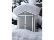 Manor 6x5 DD műanyag kerti tároló ház szürke - fehér