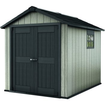   Oakland 759 műanyag kerti tároló ház barnás szürke - antracit