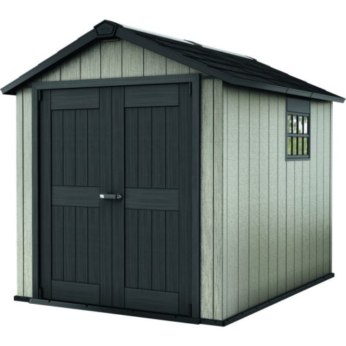 Oakland 759 műanyag kerti tároló ház barnás szürke - antracit