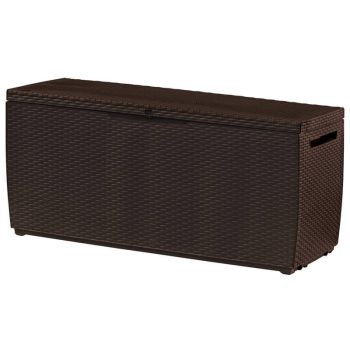 Capri műanyag kerti tároló láda 305 L-es barna