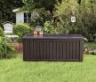 Rockwood műanyag kerti tároló láda 570L-es barna