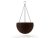 Hanging Sphere műanyag kerti felfüggeszthető palántázó whiskey barna
