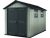 Oakland 7511 műanyag kerti tároló ház barnás szürke - antracit