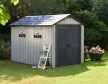 Oakland 7511 műanyag kerti tároló ház barnás szürke - antracit