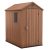Darwin 4x6 műanyag kerti tároló ház barna