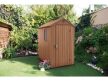 Darwin 4x6 műanyag kerti tároló ház barna