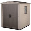 Factor 6x6 műanyag kerti tároló ház beige - taupe