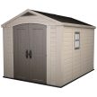 Factor 8x11 műanyag kerti tároló ház beige - taupe
