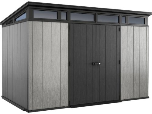 Artisan 11x7 műanyag kerti tároló ház barnás szürke - antracit