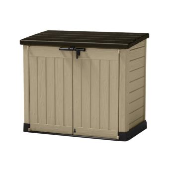   Store It Out Midi műanyag kerti tároló beige - barna színben