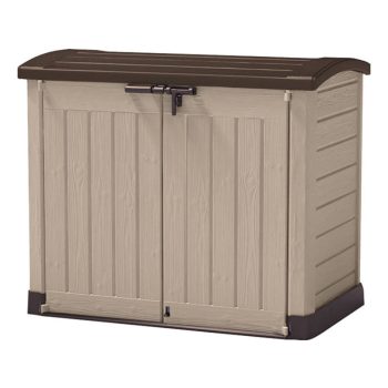   Store It Out Arc műanyag kerti tároló beige - barna színben