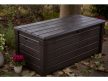 Brightwood műanyag kerti tároló láda barna 455L
