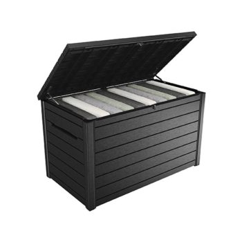 Ontario műanyag kerti tároló láda 850L antracit szürke