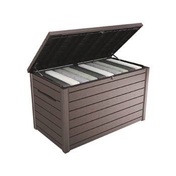 Ontario műanyag kerti tároló láda 850L barna