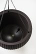 Hanging Sphere műanyag kerti felfüggeszthető palántázó mokka barna