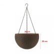 Hanging Sphere műanyag kerti felfüggeszthető palántázó mokka barna