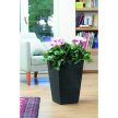 Rattan Planter S 23,6 L műanyag kerti virágláda antracit szürke