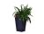 Rattan Planter M 55,4 L műanyag kerti virágláda antracit szürke