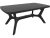 Baltimore műanyag kerti asztal grafit szürke