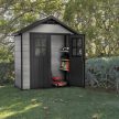 Oakland 754 festhető műanyag kerti tároló ház barnás szürke - antracit