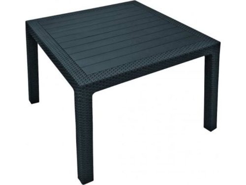 Melody Quartet műanyag kerti asztal grafit szürke