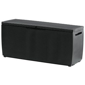   Capri műanyag kerti tároló láda 305 L-es antracit szürke