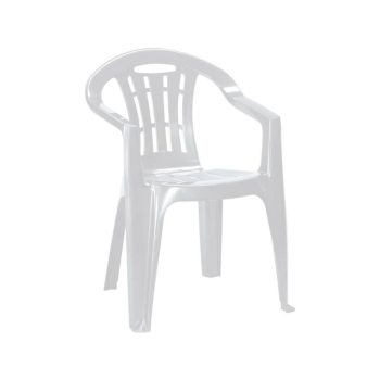 Mallorca műanyag kerti szék világos szürke