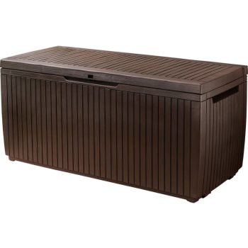 Springwood műanyag kerti tároló láda barna 305 L