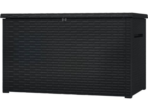 Java Box műanyag kerti tároló láda 850L antracit szürke