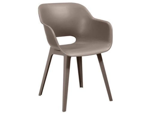 Akola műanyag kerti szék cappuccino 2 db/csomag