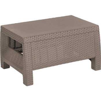 Corfu műanyag kerti asztal cappuccino - homok