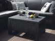 Corfu műanyag kerti asztal grafit - hűvös szürke
