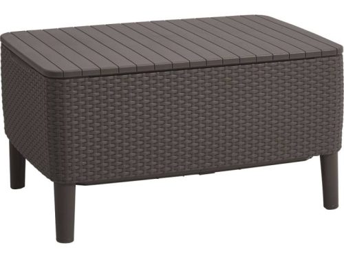 Salemo műanyag kerti asztal grafit szürke