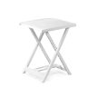 Arno műanyag összecsukható kerti asztal fehér 50 x 50 cm O107